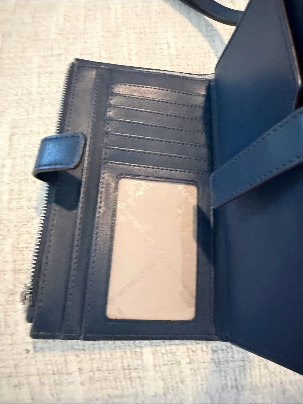 Michael Kors Navy Large  Jet set Ombré wristlet  wallet